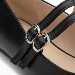 Ballerines Luce noires à doubles brides