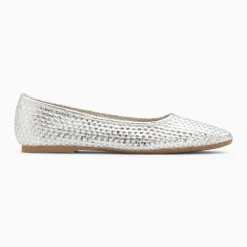Ballerines Provence tressées argent