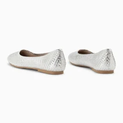 Ballerines Provence tressées argent