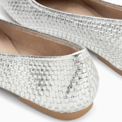 Ballerines Provence tressées argent
