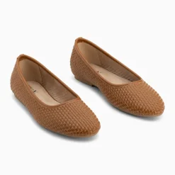 Ballerines Provence tressées camel