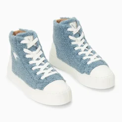 Baskets éclair Alba montantes bleu-gris