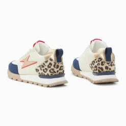 Baskets éclair Keira blanc et marine à semelle running