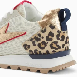 Baskets éclair Keira blanc et marine à semelle running