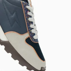 Baskets éclair Silvanna bleu et gris à semelle running