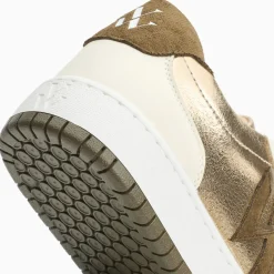 Baskets monogramme Cidem or et kaki