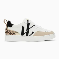 Baskets monogramme Luna blanc et noir