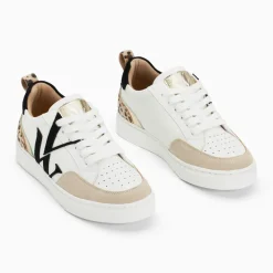 Baskets monogramme Luna blanc et noir
