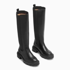 Bottes Becky noires à élastiques
