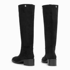 Bottes Irina noires en suédine