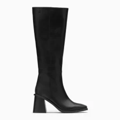Bottes Rita noires à talon trapèze