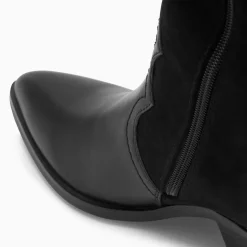 Bottes santiags Joe bi-matière noires