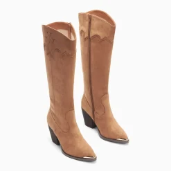 Bottes santiags Maud camel à talon
