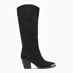 Bottes santiags Maud noires à talon