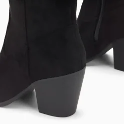 Bottes santiags Maud noires à talon