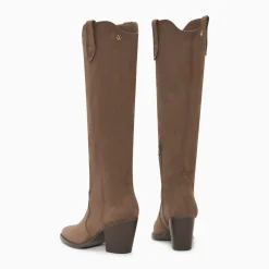 Bottes santiags Sharon taupe à talon