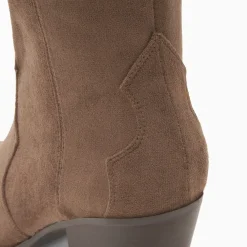 Bottes santiags Sharon taupe à talon