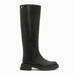 Bottes Sofia noires à semelle crantée