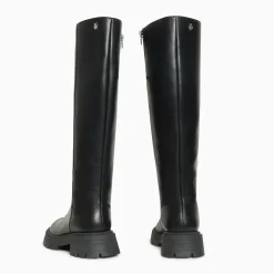 Bottes Sofia noires à semelle crantée