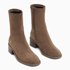 Bottines chaussettes Bobby taupe