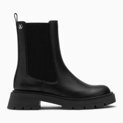 Bottines Chelsea Phoebe noires à semelle oversize
