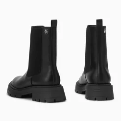 Bottines Chelsea Phoebe noires à semelle oversize