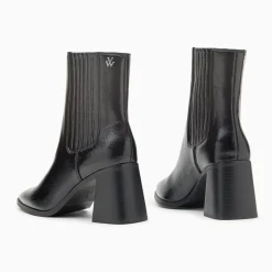 Bottines montantes Taylor noires à talon trapèze
