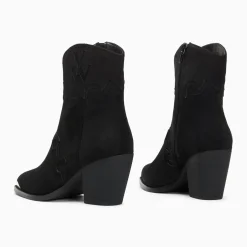Bottines santiags Clotilde noires à talon