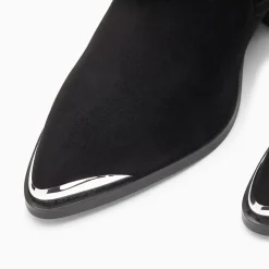 Bottines santiags Clotilde noires à talon