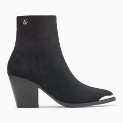 Bottines santiags Jenn noires à talon