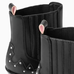 Bottines santiags Tuileries noires à clous