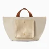 Cabas Iris beige à pochette or