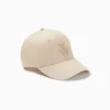Casquette Clem beige à monogramme brodé