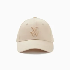 Casquette Clem beige à monogramme brodé