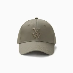 Casquette Clem kaki à monogramme brodé