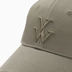 Casquette Clem kaki à monogramme brodé