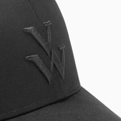 Casquette Clem noire à monogramme brodé