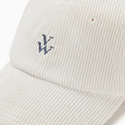 Casquette Jess ivoire en velours côtelé