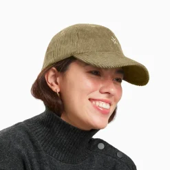 Casquette Jess kaki en velours côtelé