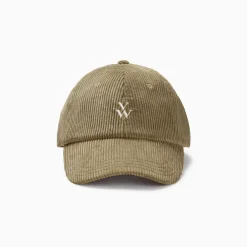 Casquette Jess kaki en velours côtelé