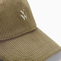 Casquette Jess kaki en velours côtelé