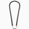 Chaîne de téléphone Aurélie noir mat