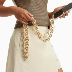 Chaîne de téléphone Gina beige marbré