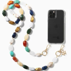 Chaîne de téléphone Livia en pierres multicolores