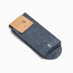 Chaussettes Ambre marine et argent pailleté