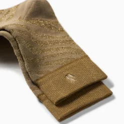 Chaussettes Brianna kaki et zébré or