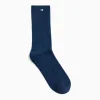 Chaussettes Ella bleu marine côtelées