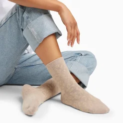 Chaussettes Tara beige et léopard or