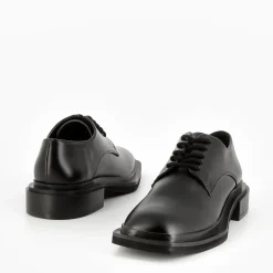 Derbies Leona noires à semelle carrée