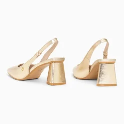 Escarpins slingback Lara or à bout pointu